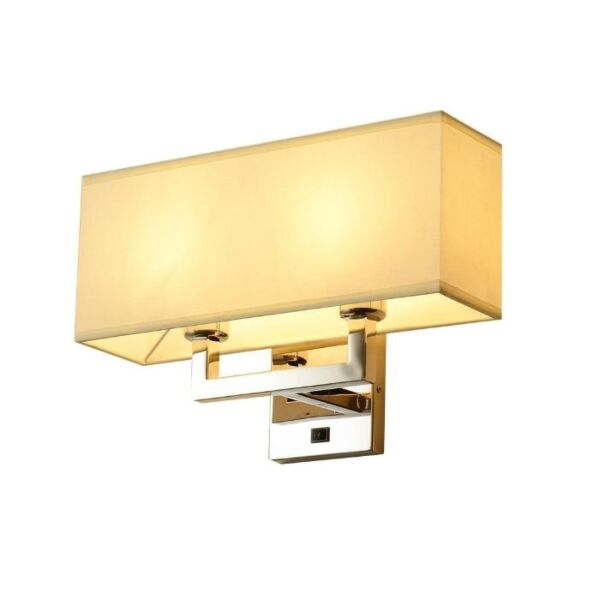 اضاءة جدارية مع مفتاح - بيج