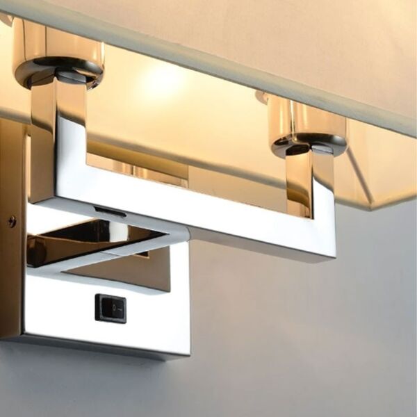 اضاءة جدارية مع مفتاح - بيج