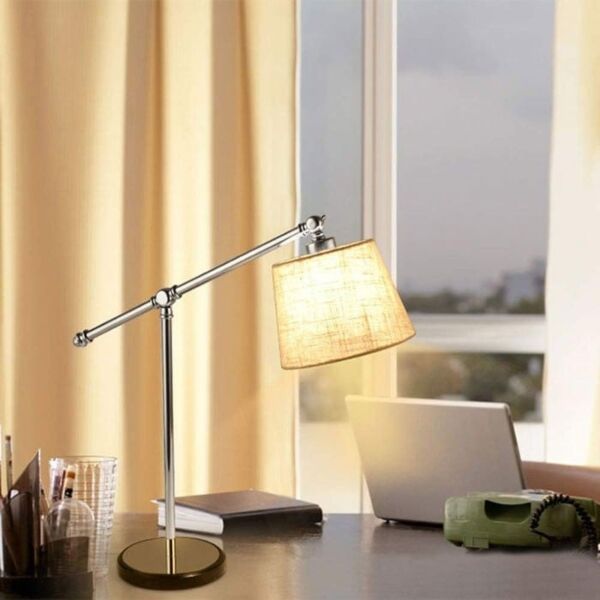 ابجورة طاولة كروم دائري - بيج