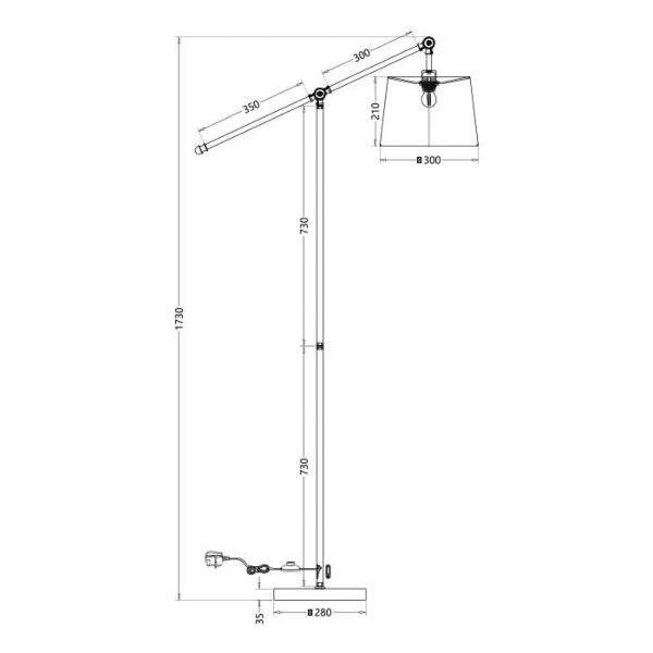 ابجورة ارضية كروم دائري - بيج