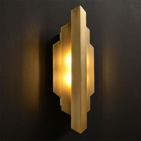 اضاءة جدارية جرافيك - ذهبي