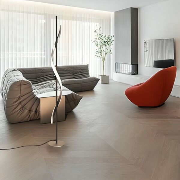 ابجورة ارضية بودا 24 واط 130 سم - أسود وأبيض