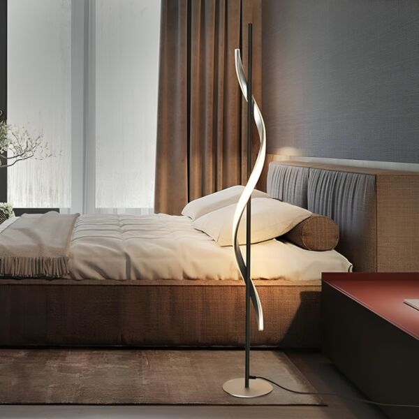 ابجورة ارضية بودا 24 واط 130 سم - أسود وأبيض