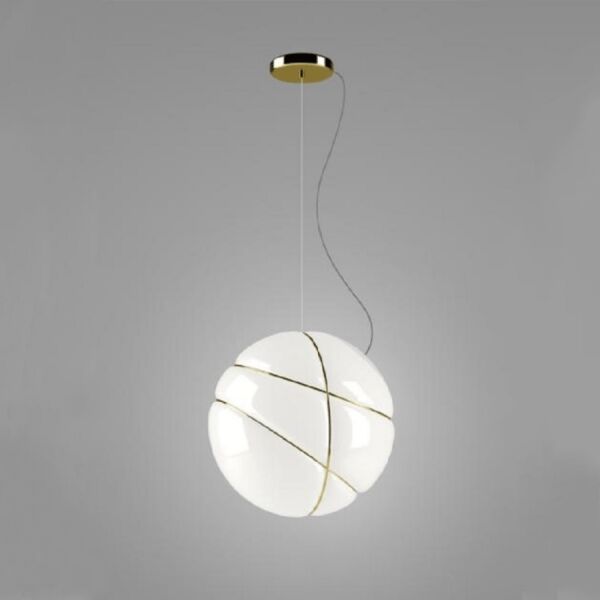 إنارة معلقة راندوم كت سفير - ذهبي وحليبي