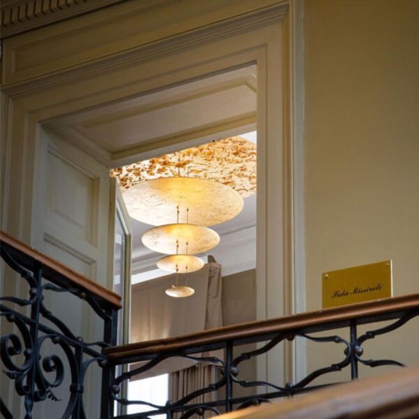 ثريا كاتيلاني دائرية ذهبي 54 وات