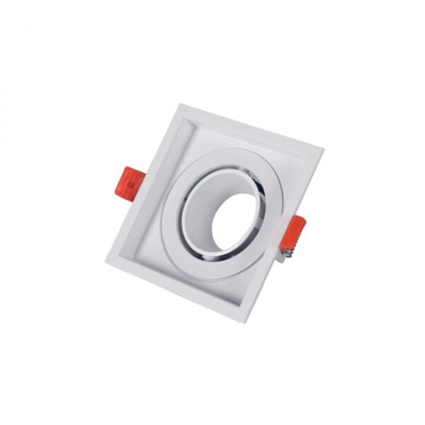 قاعدة سبوت لايت مربع أبيض متحرك