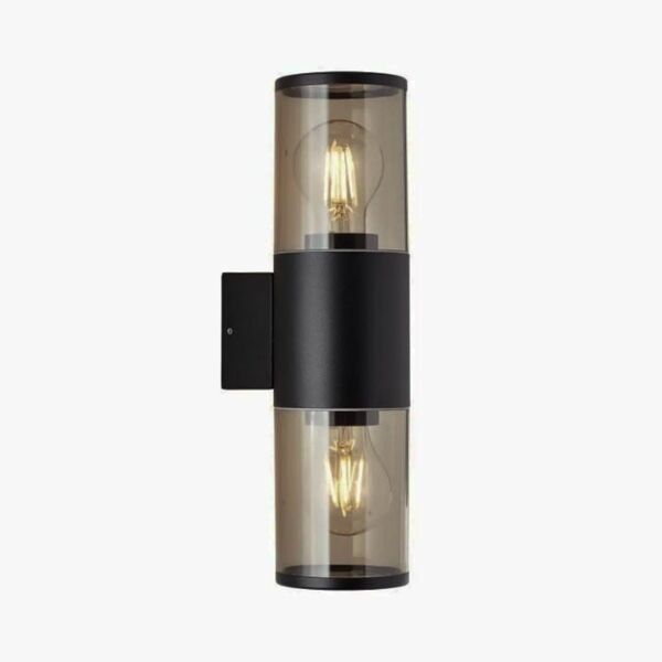 اضاءة جدارية اب داون سموك - اسود