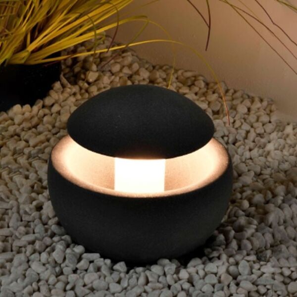 تحفة طاولة باضاءة اندايركت - رمادي