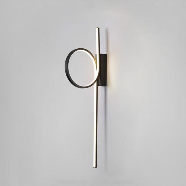 اضاءة جداري مسار مودرن اسود