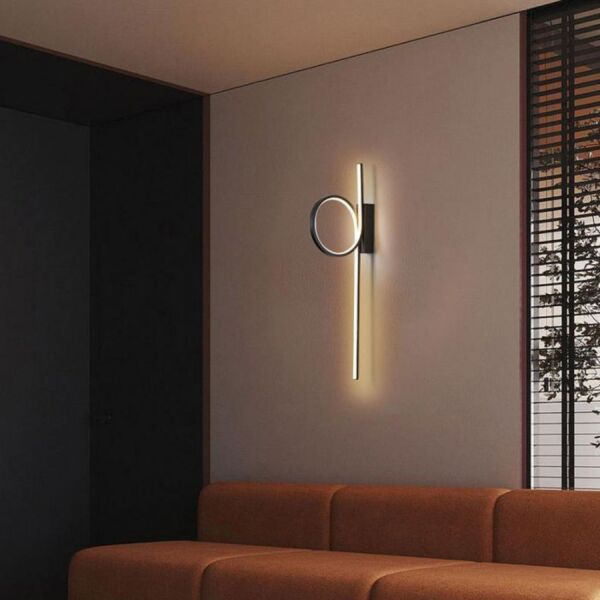 اضاءة جداري مسار مودرن اسود