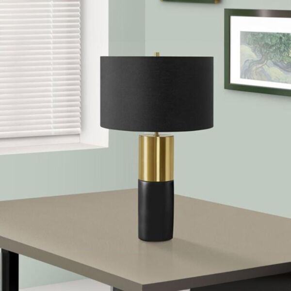 ابجورة طاولة ماريكي - اسود وذهبي