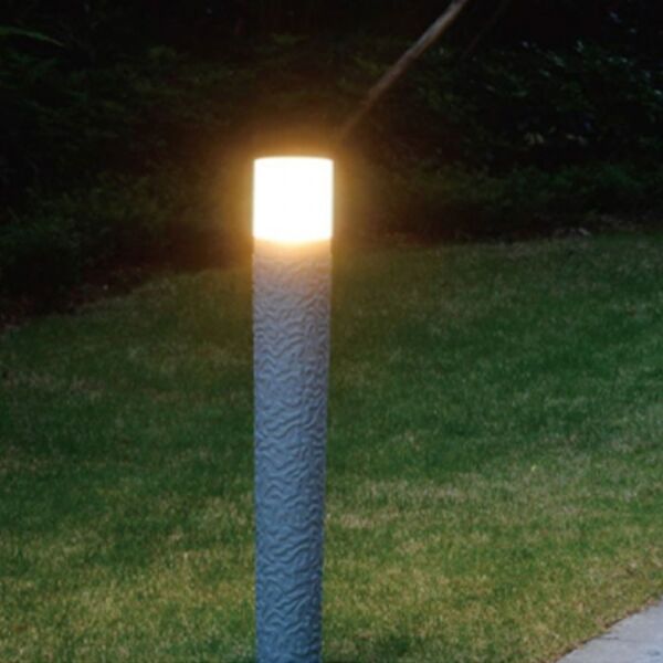 كشاف حديقة مزخرف - رمادي