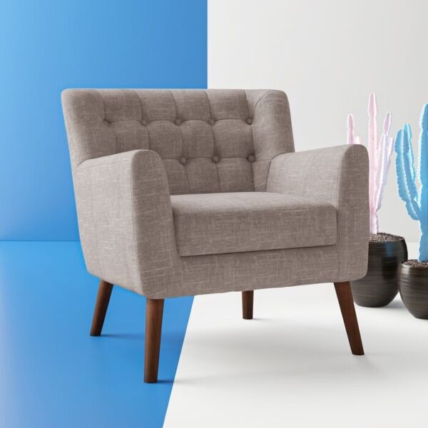 كرسي مفرد مارت - رمادي