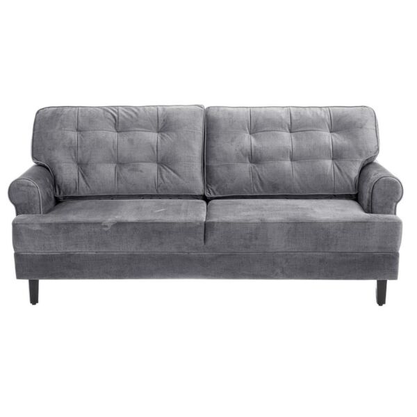 كنبة مقعدين روزا - رمادي فاتح