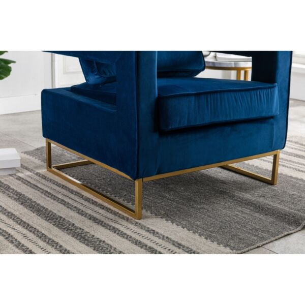 كرسي مفرد ايليش - ازرق