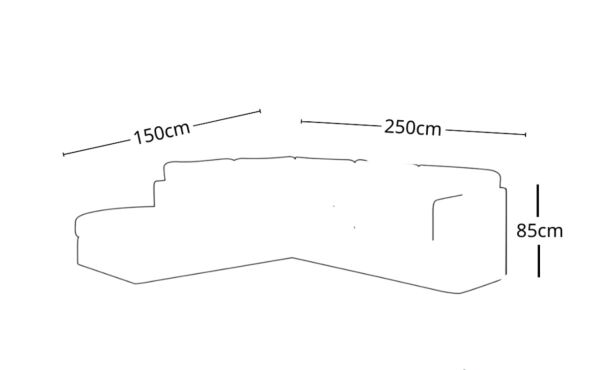 كنبة زاوية ويناي - بيج