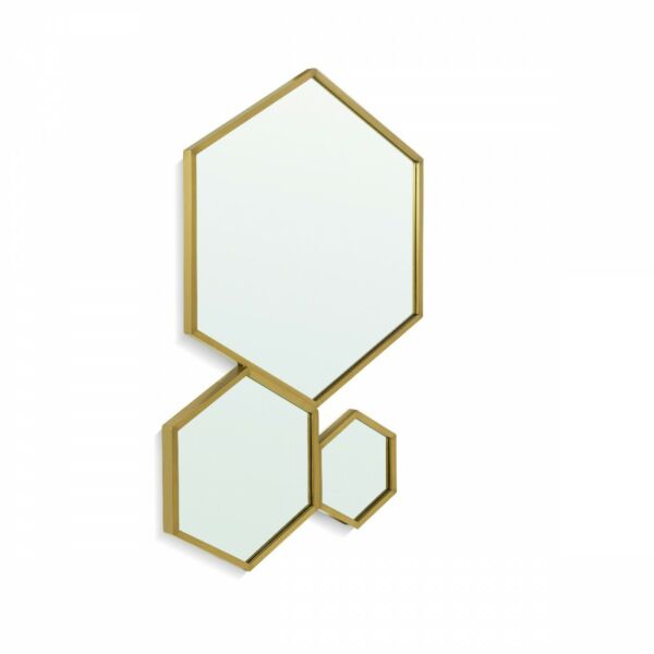 مراية حائط فاينل - ذهبي