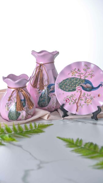 طقم فازات بينك كوك