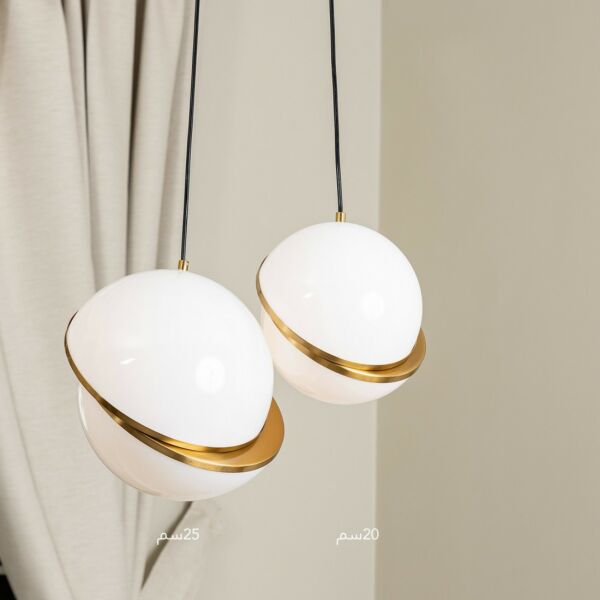 إنارة معلقة راقية دائرة مقطوعه كبيرة 25 سم