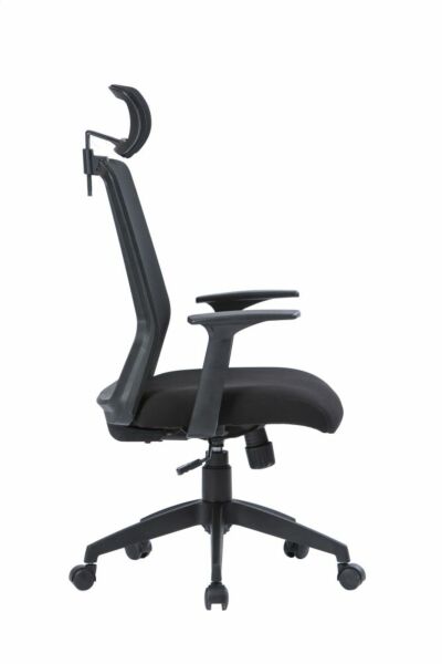 كرسي مكتب متحرك سيلف - اسود