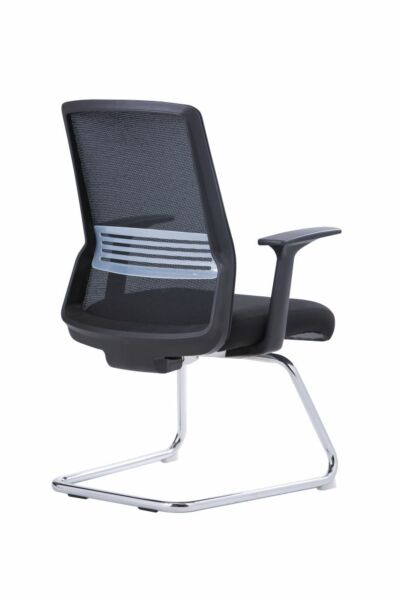 كرسي مكتب ثابت باور - اسود