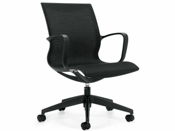 كرسي مكتب متحرك مانيج - اسود