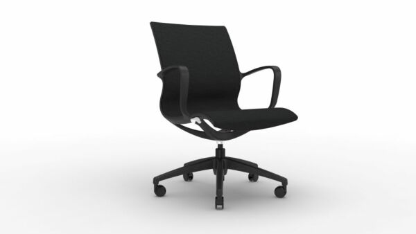 كرسي مكتب متحرك مانيج - اسود