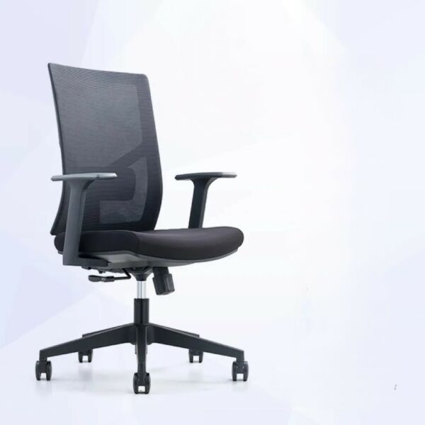 كرسي مكتب متحرك ليبل - اسود