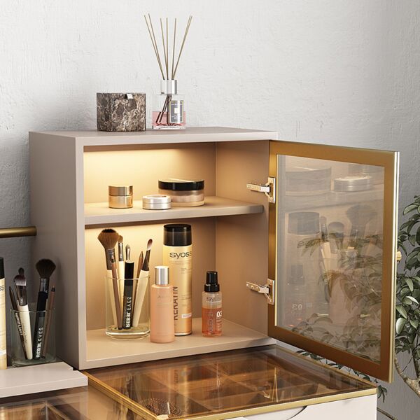 طاولة تزيين تتيانا مع مرآة وكرسي