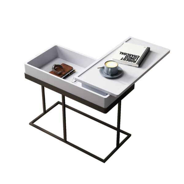 طاولة جانبية كلارينس - رمادي واسود