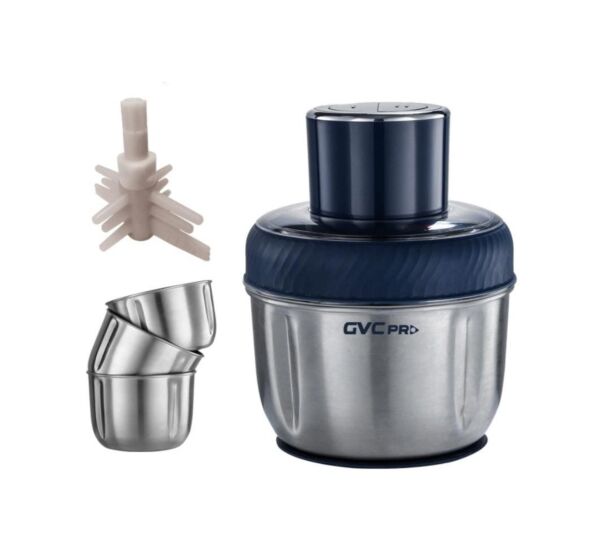 مفرمة و قطاعة جي في سي برو مع قشارة ثوم