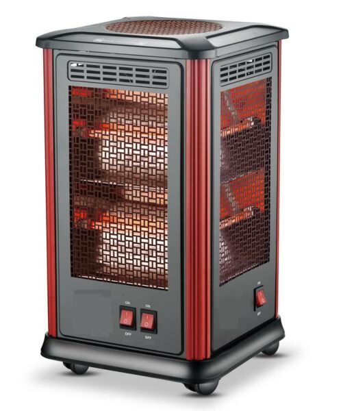 دفاية ديكور جي في سي برو 2000 واط - رمادي واحمر