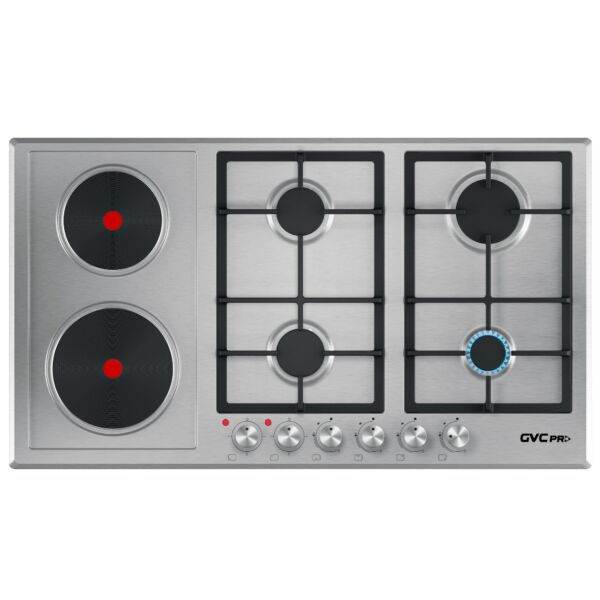 جي في سي برو طباخ 4 عيون غاز - 90x51 سم