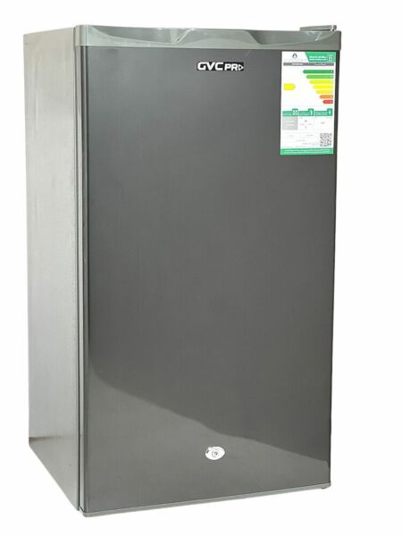 ثلاجة باب واحد جي في سي برو 86 لتر - فضي