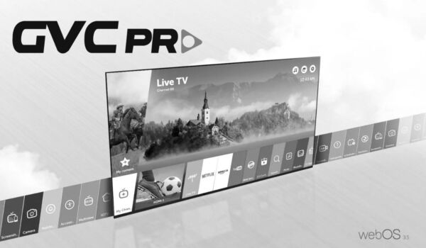 شاشة جي في سي برو 85 بوصة سمارت دقة 4K نظام webOS