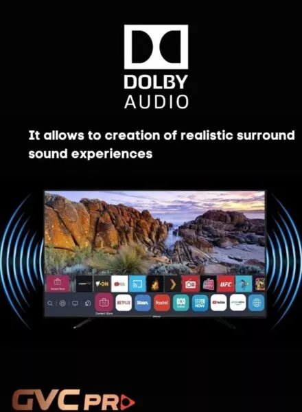 شاشة جي في سي برو 50 بوصة - 4K - webOs