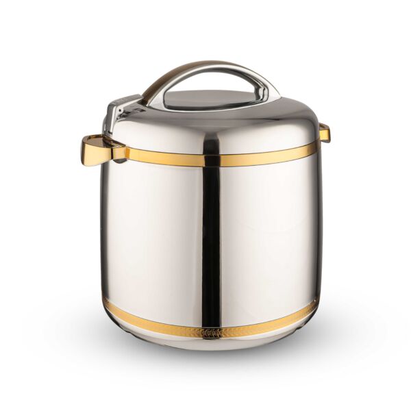 حافظة طعام غولدن فاير تايوان لون فضي وذهبي - سعة 6لتر