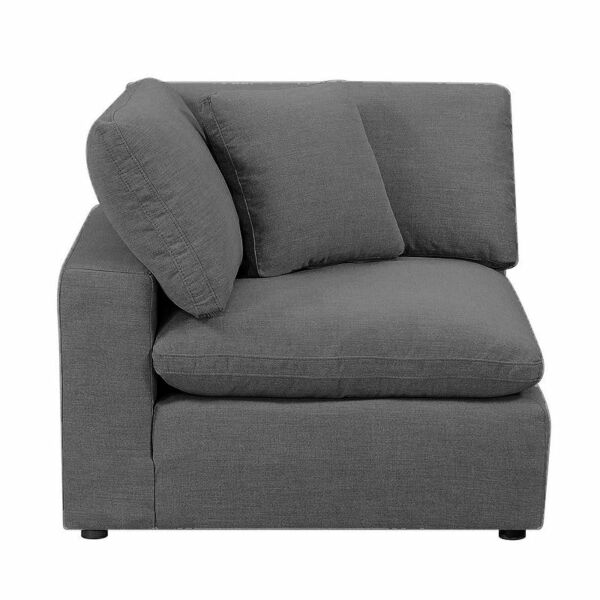 كنبة زاوية مفرد يمين انابيل - رمادي