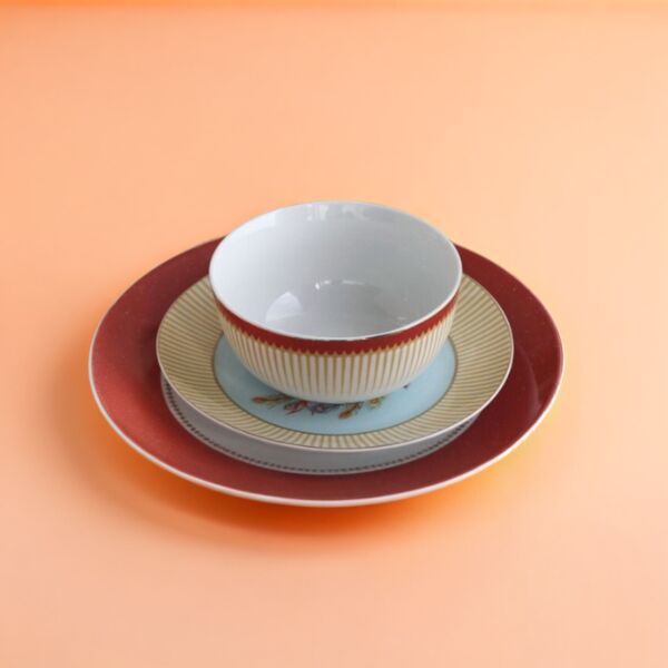 طقم صحون عشاء بيكوك 12 قطعة - متعدد الألوان