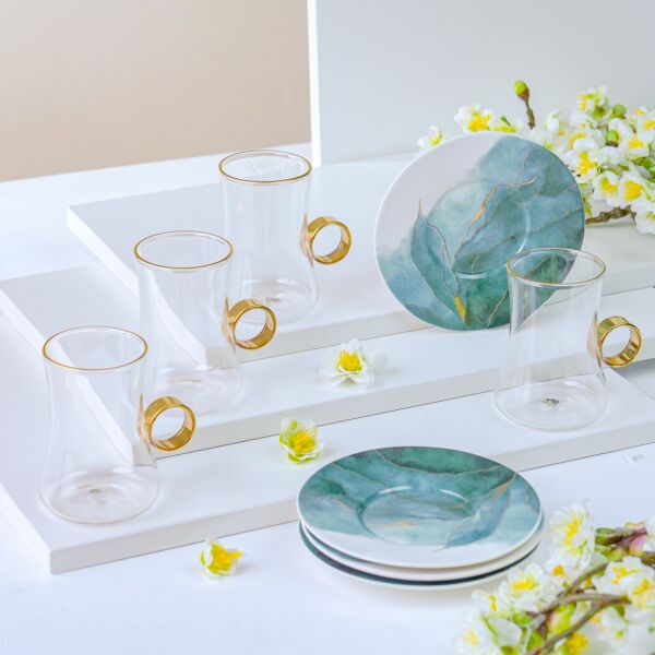 طقم بيالات شاي فيرديه - 6 أشخاص