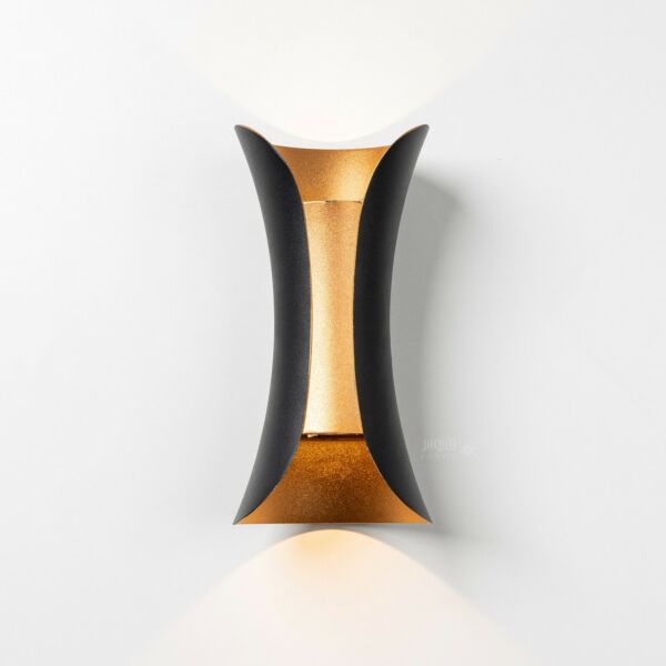 إضاءة جدارية سور لايتو اسود بذهبي