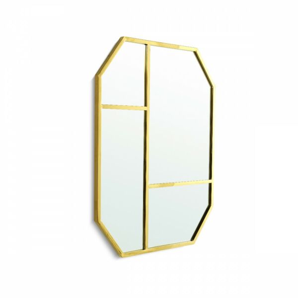 مراية حائط شاندل - ذهبي