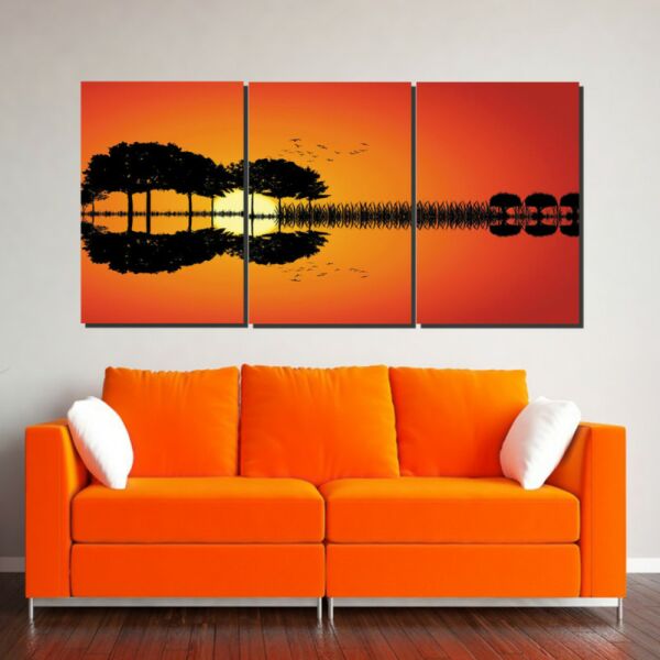 طقم لوحات جدارية فنية نيتشر 3 قطع - متعدد الالوان