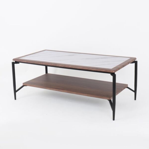 طاولة قهوة مستطيل بولوت - بني ومتعدد الالوان