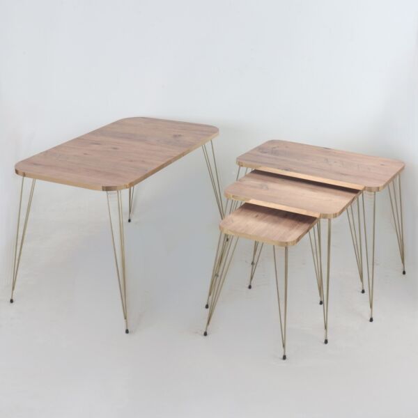 طقم طاولة قهوة لارن 4 قطع