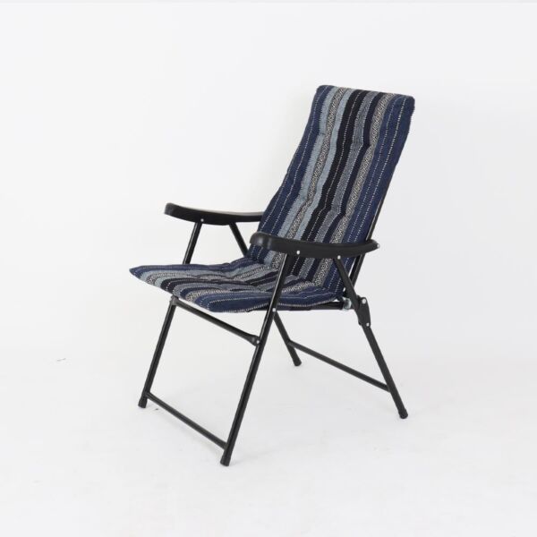 كرسي مفرد مبطن قابل للطي كوستا - ازرق ومتعدد الالوان