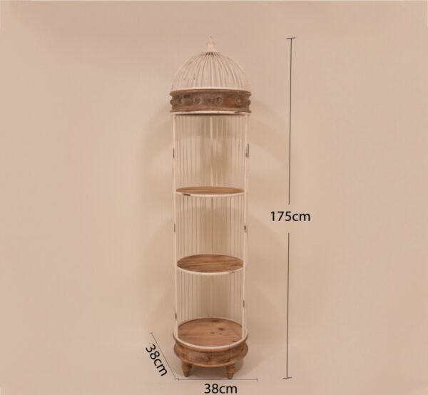 وحدة رفوف جابيا على شكل قفص ريفي