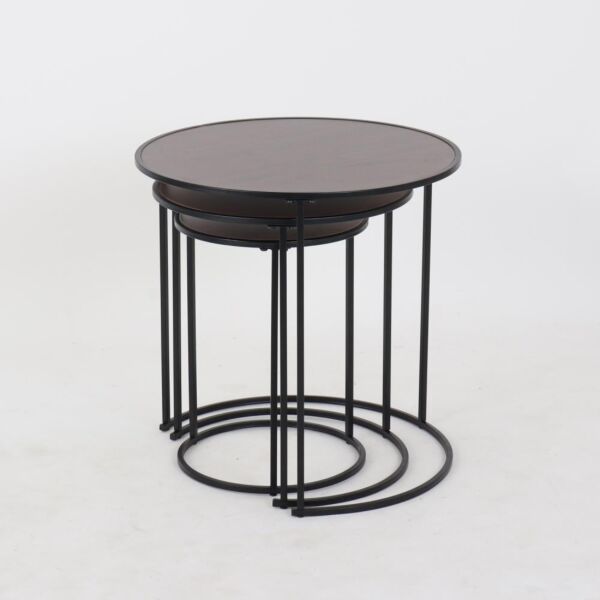 طقم 3 طاولات خدمة دائرية فينوس