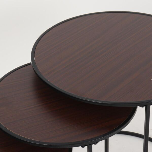 طقم 3 طاولات خدمة دائرية فينوس