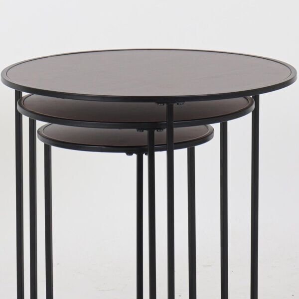 طقم 3 طاولات خدمة دائرية فينوس